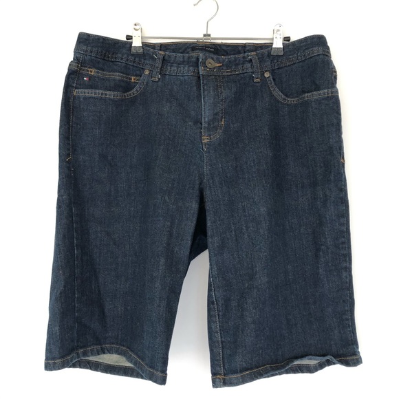 Tommy Hilfiger Pants - Tommy Hilfiger (18) Womens Bermuda Jeans High Rise